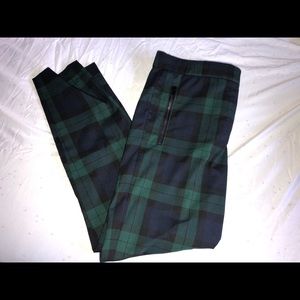 Blue and Green plaid pants